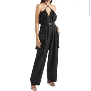 Dries Van Noten Pavel Black Cotton Jumpsuit Size 4 (36)